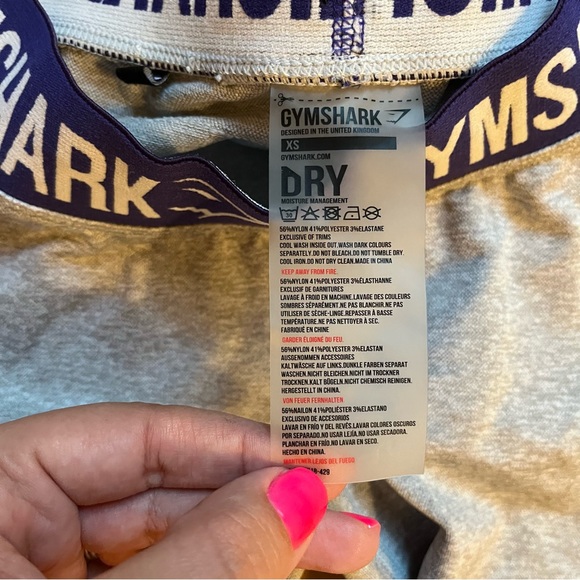 Gymshark dry flex gray leggings size XS - Picture 3 of 3